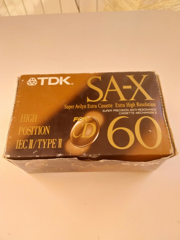 Lote de 8 cintas de cassette de cromo TDK SA-X60
