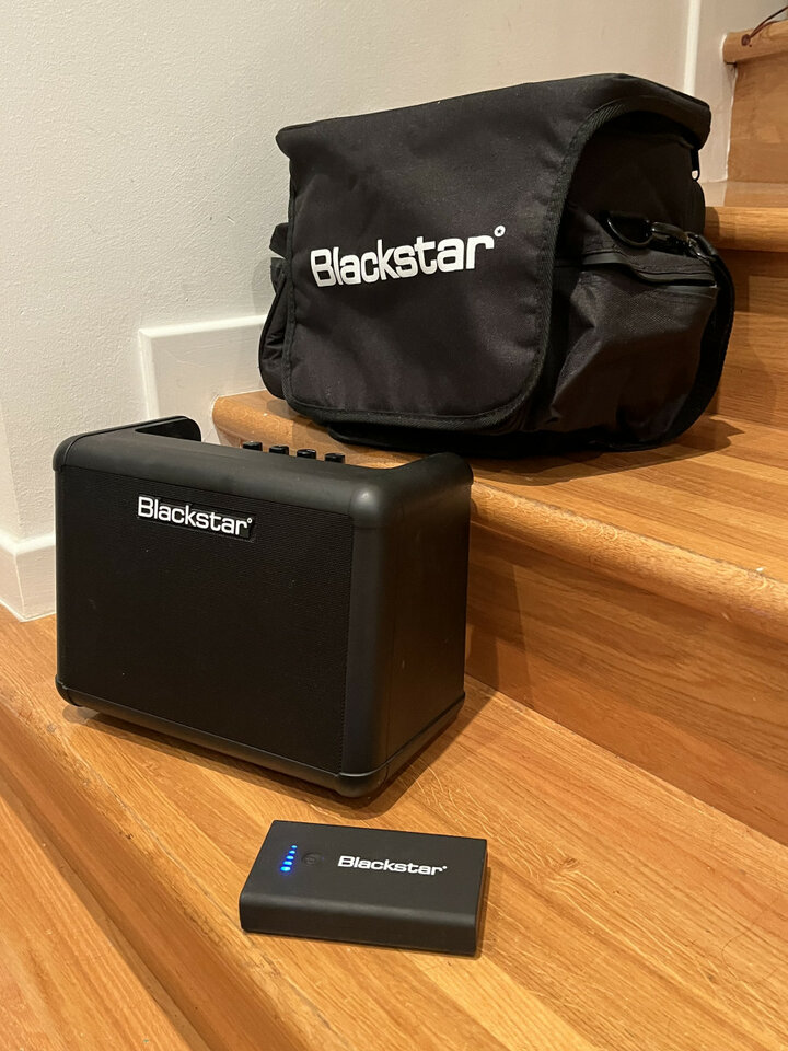 Amplificador Blackstar Superfly 12W, con bolsa de transporte y Powerbank