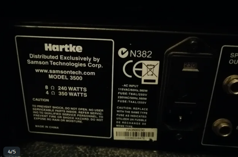 Hartke HA3500 de segunda mano · Foto 4 de 5 · Barcelona · 300 €