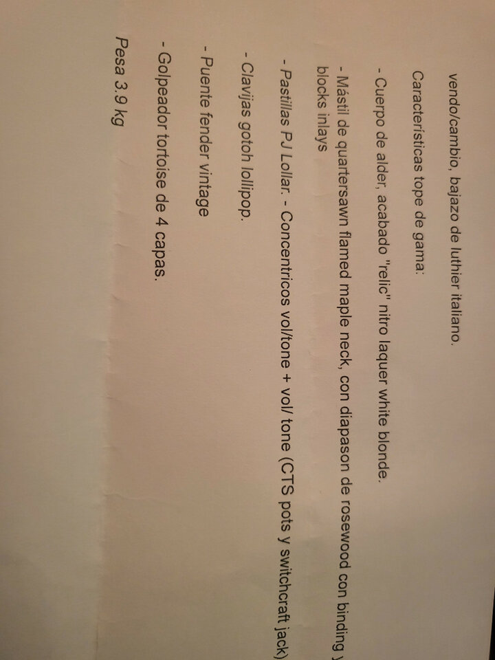 Bajo de alta gama italiano Docuood