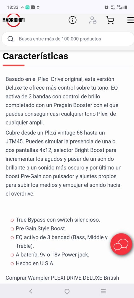 Wampler plexidrive Deluxe v2 de segunda mano · Foto 4 de 6 · Madrid · 169 €