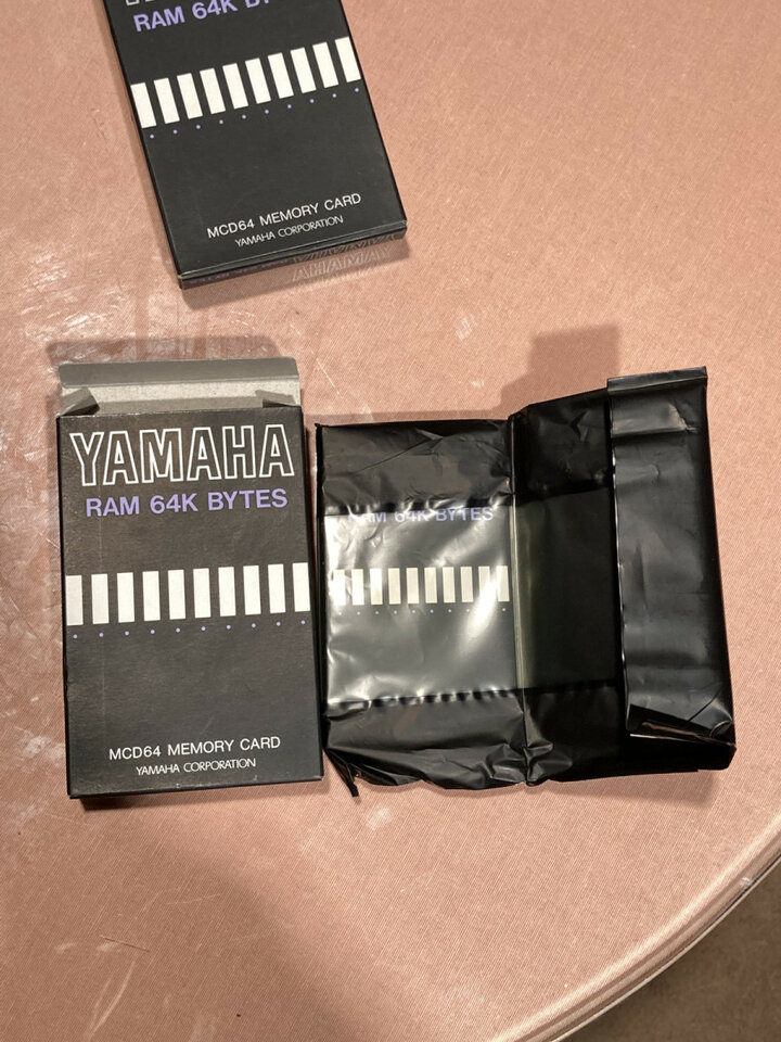 Yamaha MCD64 RAM 64K BYTES (New Old Stock) x2