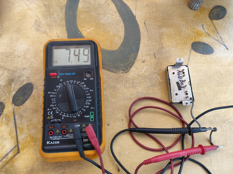 Pastillas Gibson Les Paul Custom 1969.