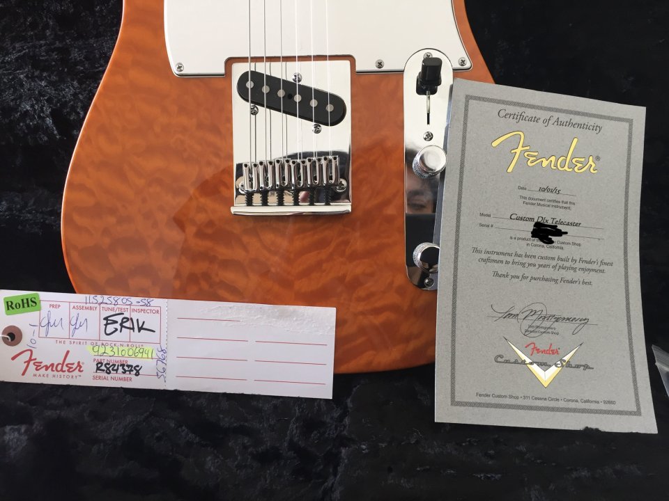 Fender telecaster deluxe custom shop
