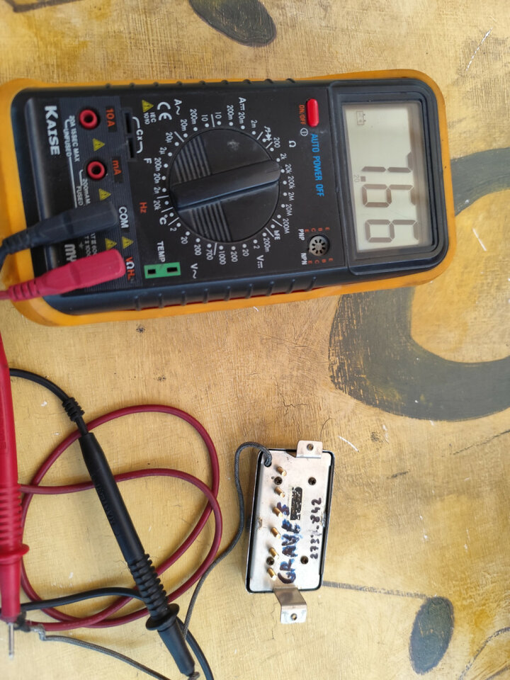 Pastillas Gibson Les Paul Custom 1969.