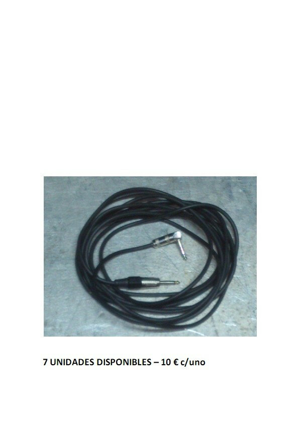 Cables para guitarra / pantallas / micros y mangueras de luz y sonido