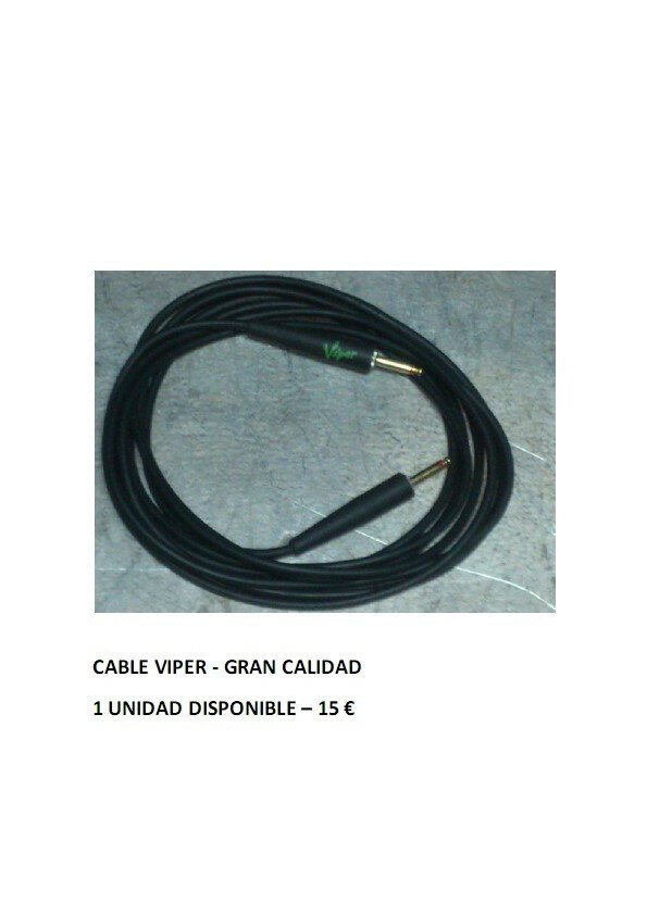 Cables para guitarra / pantallas / micros y mangueras de luz y sonido
