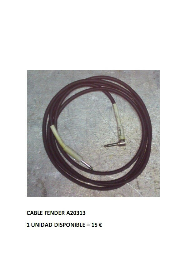 Cables para guitarra / pantallas / micros y mangueras de luz y sonido