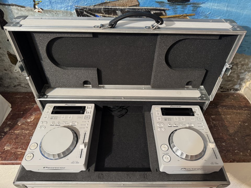 Pioneer DJ 350 Blanco Equipo con Maleta