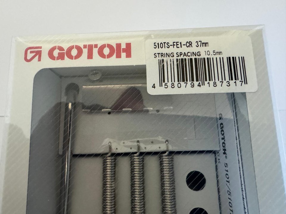 Tremolo Gotoh 510TS-FE1 - PRECINTADO DE FABRICA – Solo Venta, NO Cambios.
