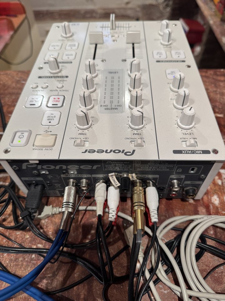 Pioneer DJ 350 Blanco Equipo con Maleta