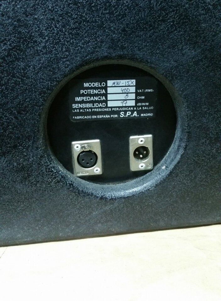 Monitores / Cuñas de escenario (400Wrms)