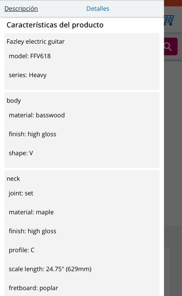 Guitarra Fazley Flying V