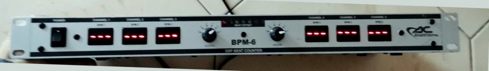 Acoustic Control BPM 6 DSP Beat counter Contador bpm rack DJ - DESCATALOGADO