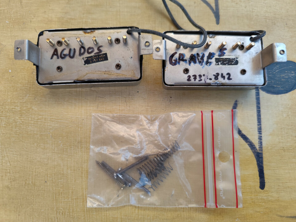 Pastillas Gibson Les Paul de 1969