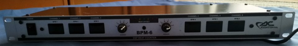 Acoustic Control BPM 6 DSP Beat counter Contador bpm rack DJ - DESCATALOGADO