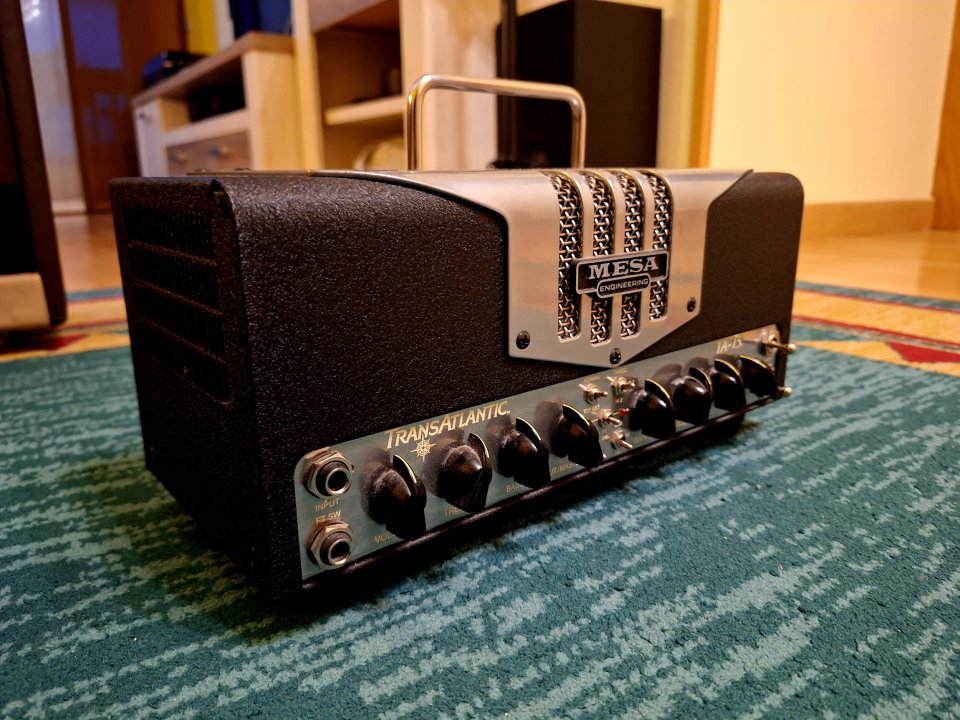 Cabezal Mesa Trasatlantic TA-15 + pantalla Tobermori Celestion Alnico Gold