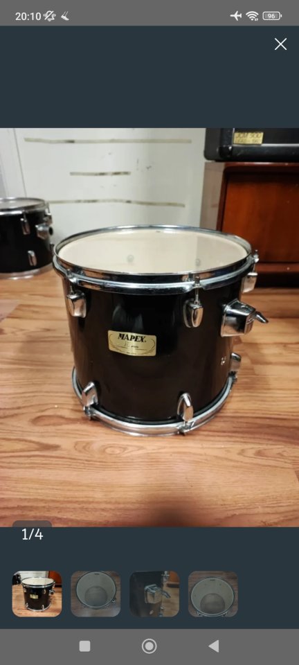 Tom 13 Mapex M color negro