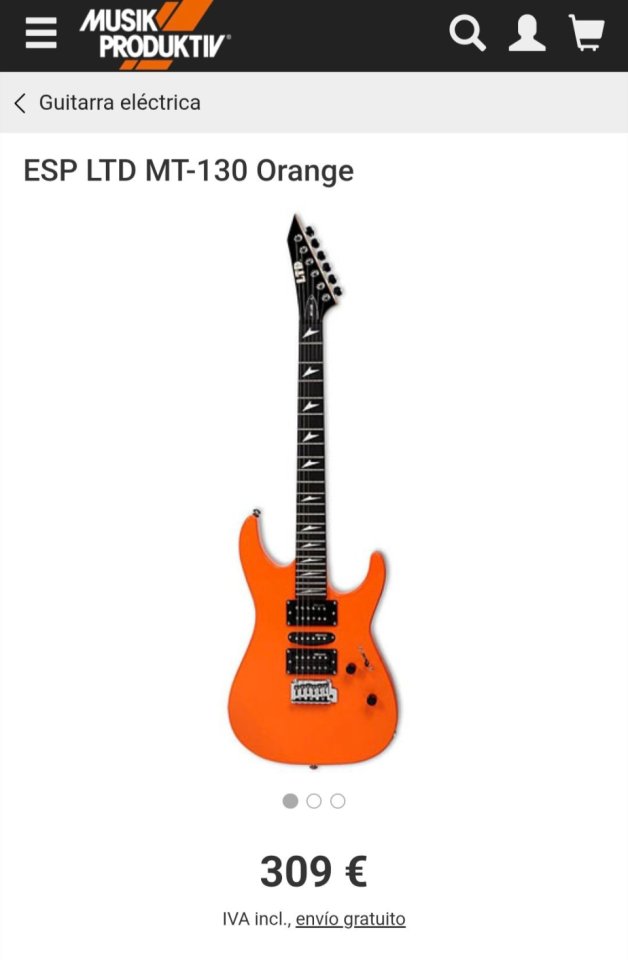 ESP LTD MT-130 Orange de segunda mano · Foto 9 de 10 · Guadalajara · 250 €
