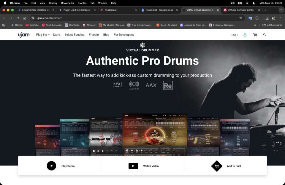Ujam Plugins DRUMS + de segunda mano · Palencia · 75 €