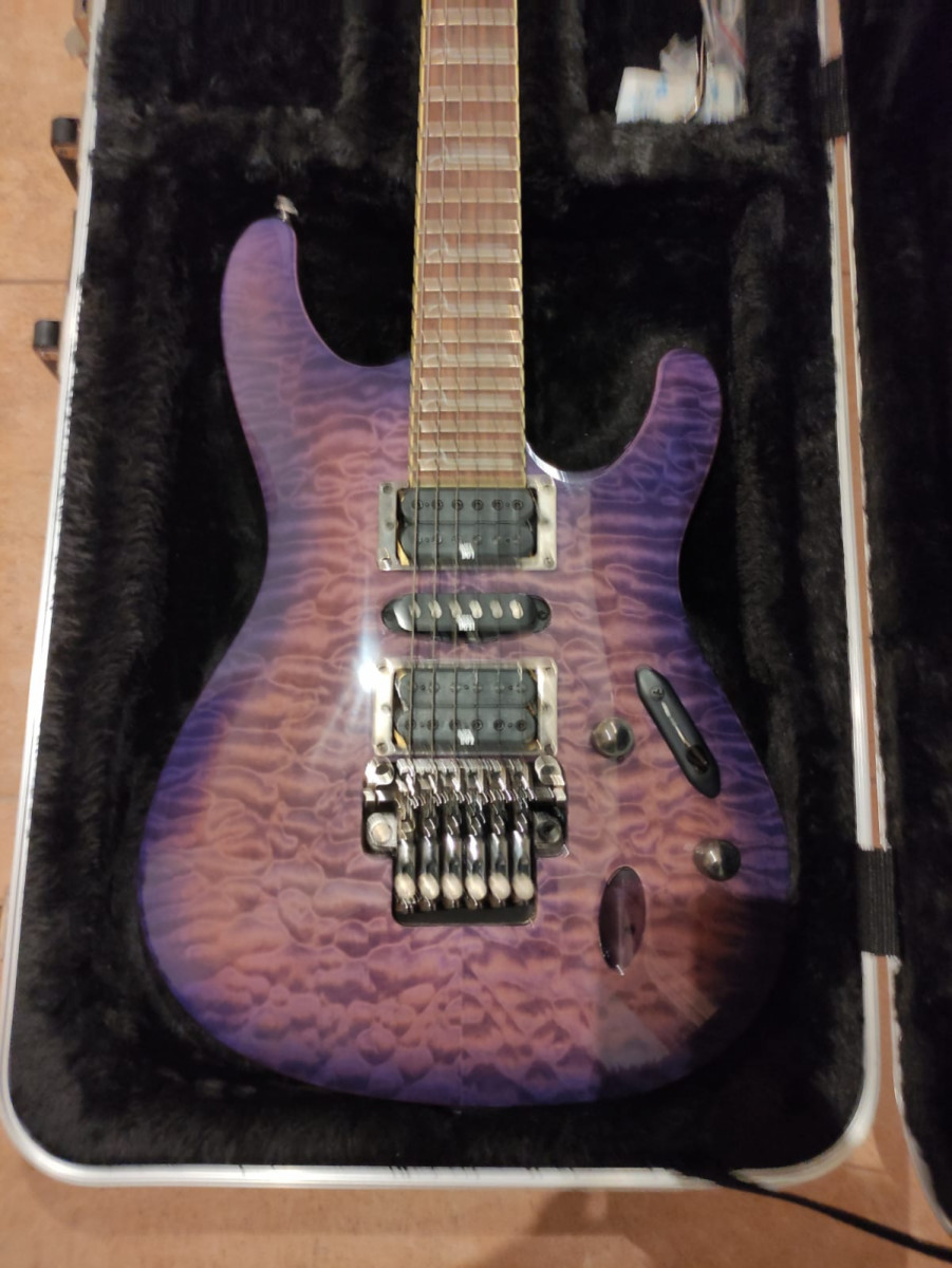 ibanez s570dxqm purple