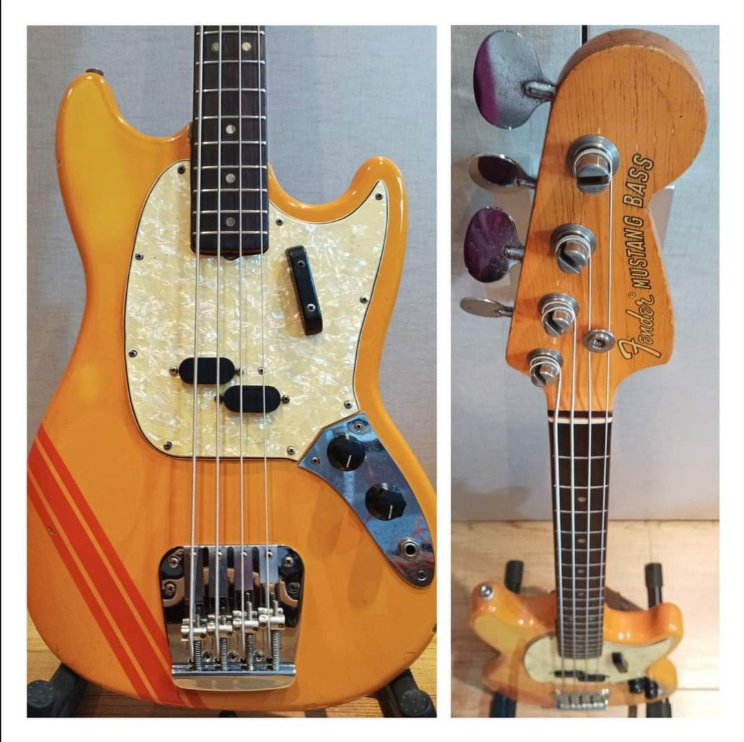fender mustang bass competition orange