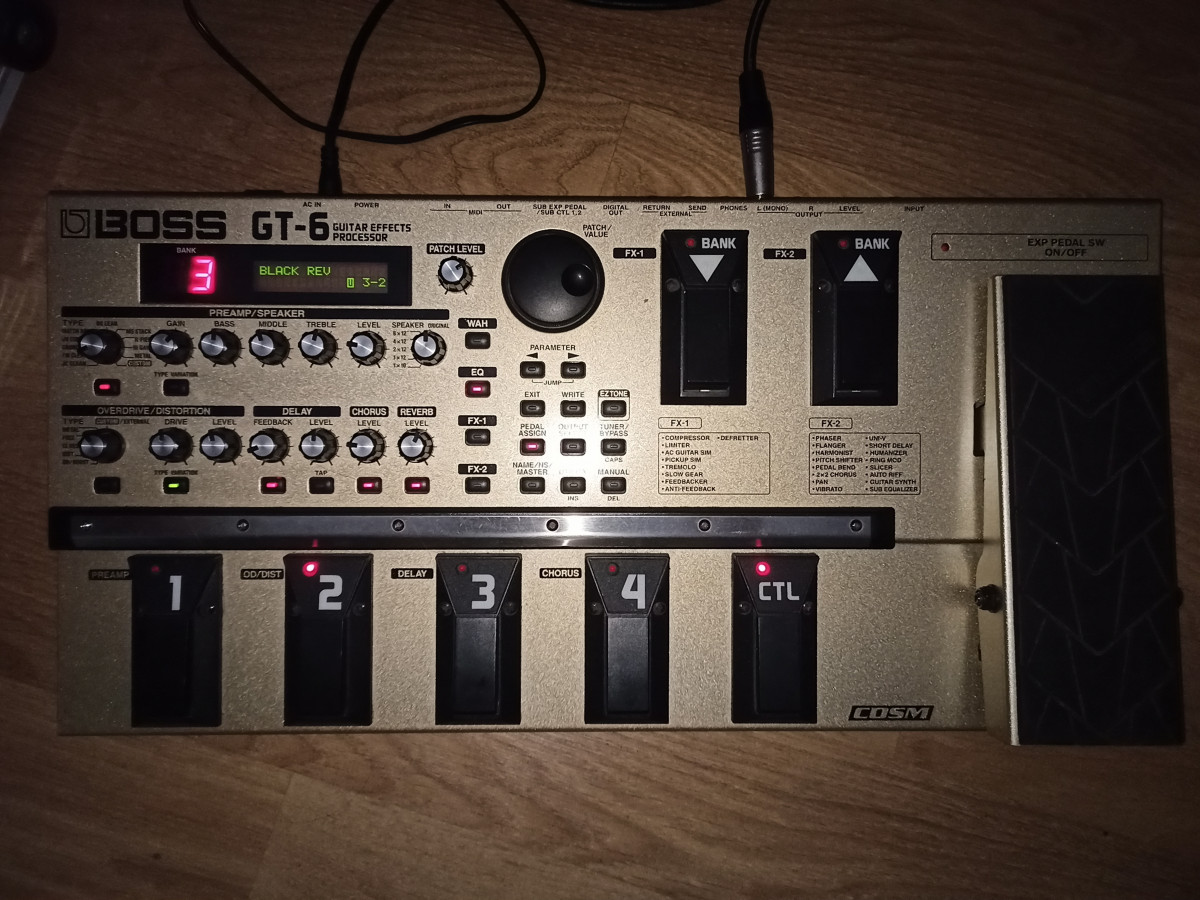 boss GT 6 pedalera efectos guitarra de segunda mano por 150 € en Madrid |  Hispasonic