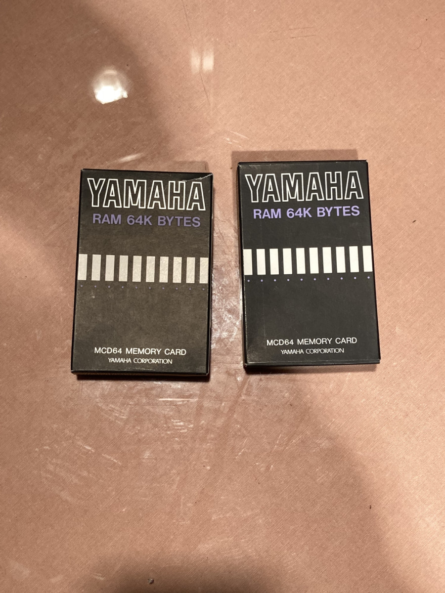 Yamaha Ram 64k Bytes MCD64 Memory Card with Box and Manual